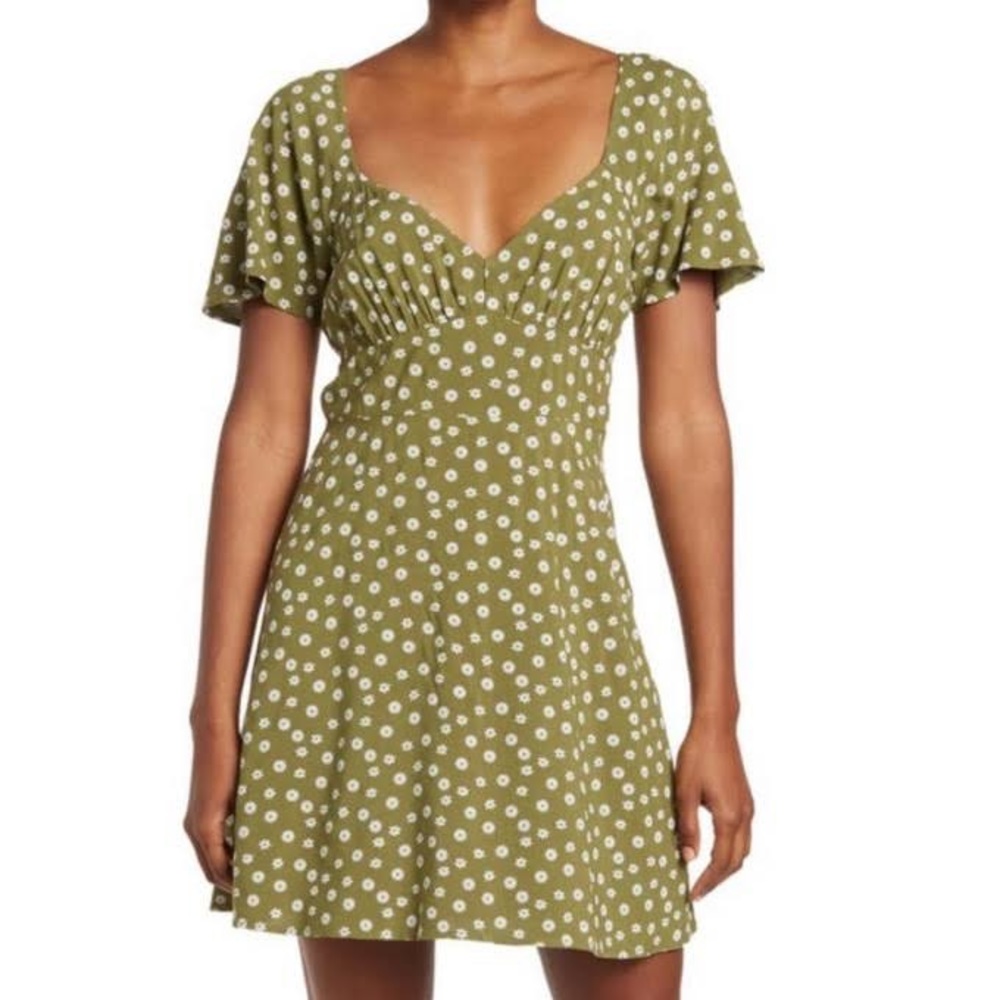 Abound green floral dress